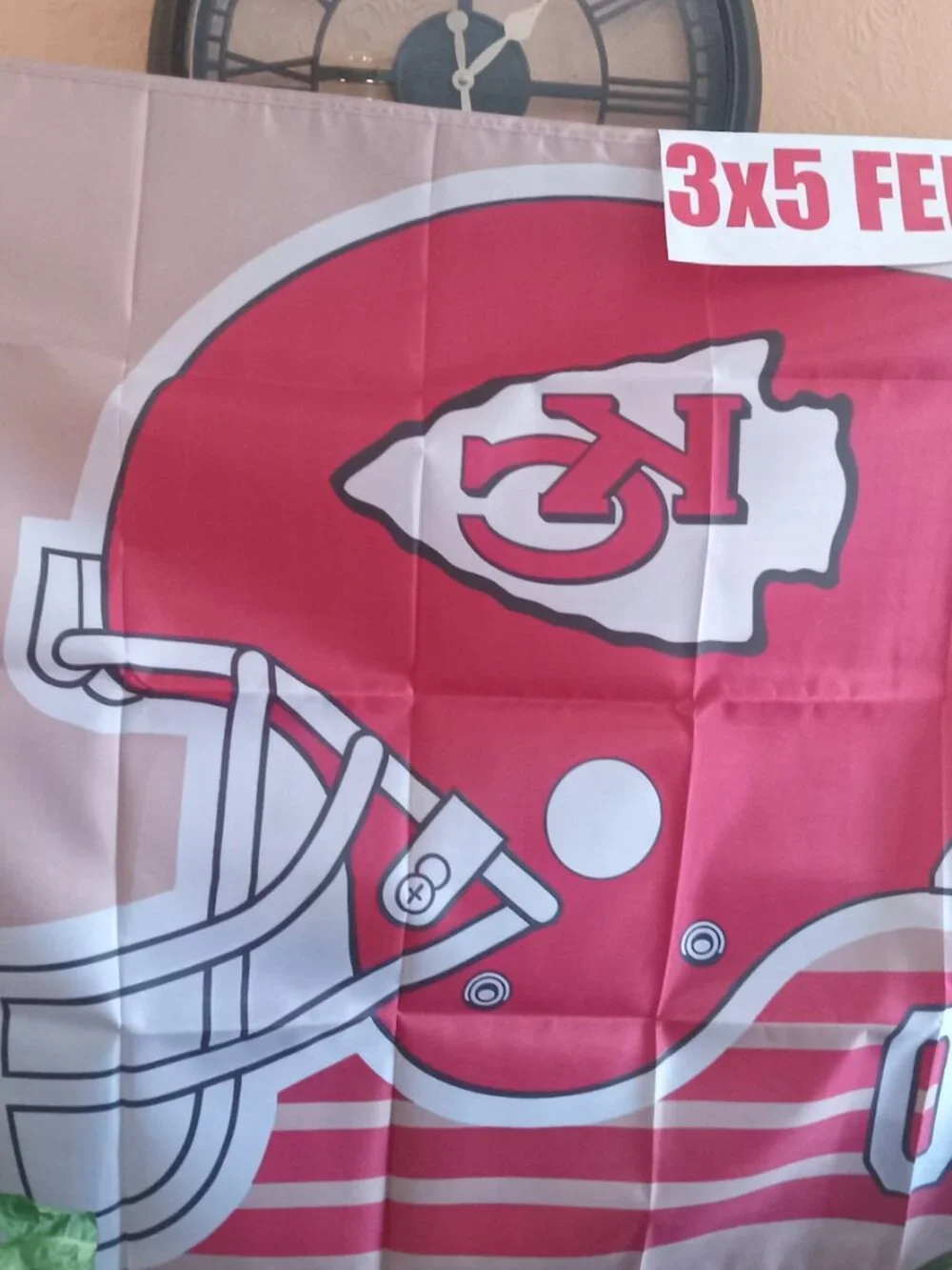 Kansas City Chiefs Retro 1960 Style NFL 3X5 Feet Flag Banner Pole or Wall